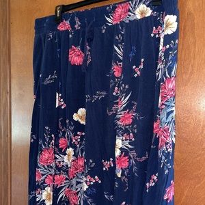 Long beautiful floral skirt